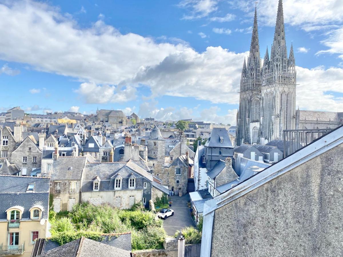 Le Nid Des Quais - Vue Panoramique Au Coeur De La Ville - Wifi - Entree Autonome Кемпер Екстер'єр фото
